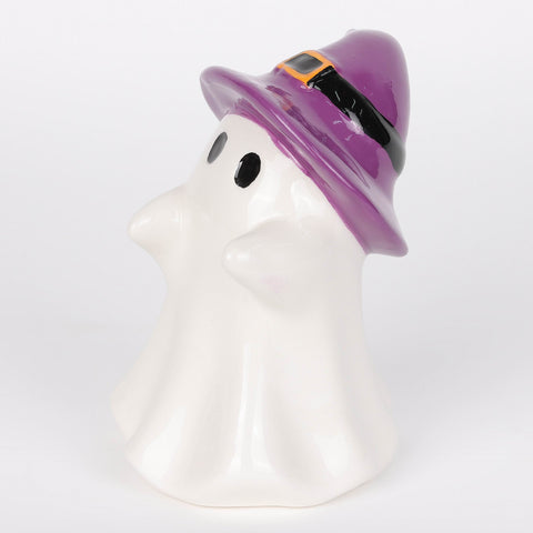 Cute Ceramic Ghost Figurines | Halloween Tabletop Decor | Spooky Ghost Assortment
