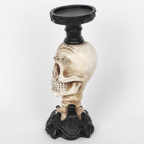 4.0*10.5''Resin Skull Candle Holder Décor