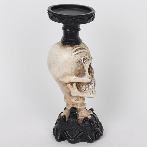 4.0*10.5''Resin Skull Candle Holder Décor