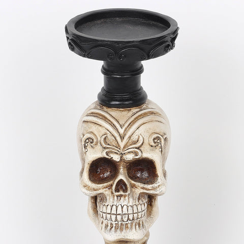 4.0*10.5''Resin Skull Candle Holder Décor