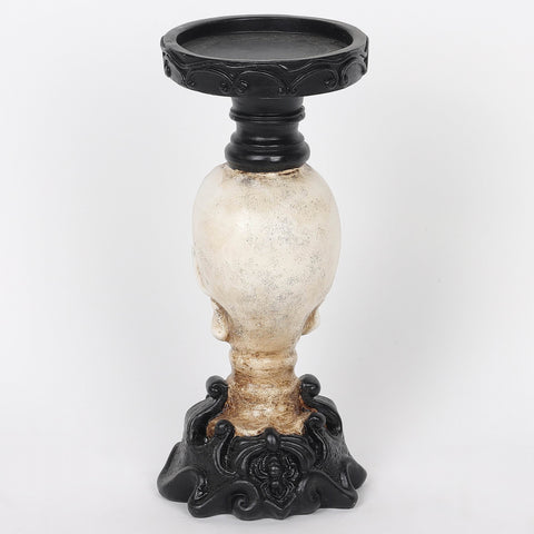 3.75*9.0''Resin Skull Candle Holder Décor