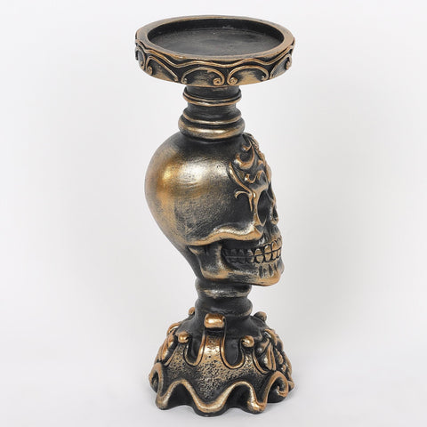 4.0*10.5''Resin Skull Candle Holder Décor