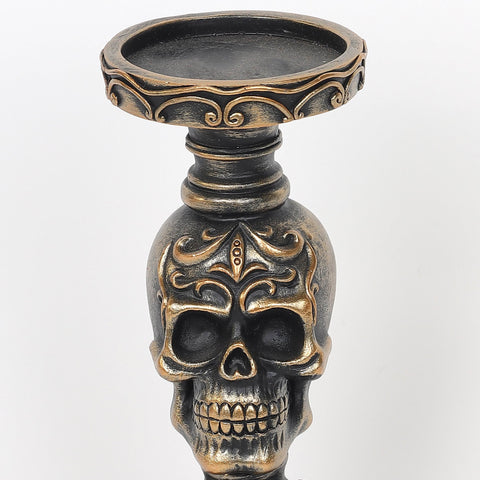 4.0*10.5''Resin Skull Candle Holder Décor