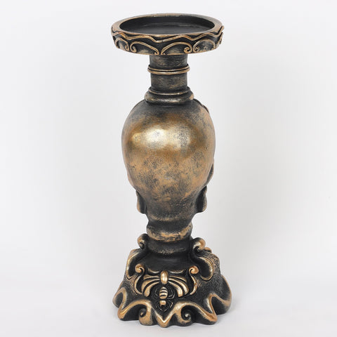 3.5*7.5'' Resin Skull Candle Holder Décor