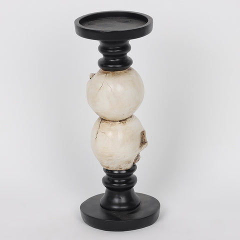 4.0*11.25''Resin Skull Candle Holder Décor