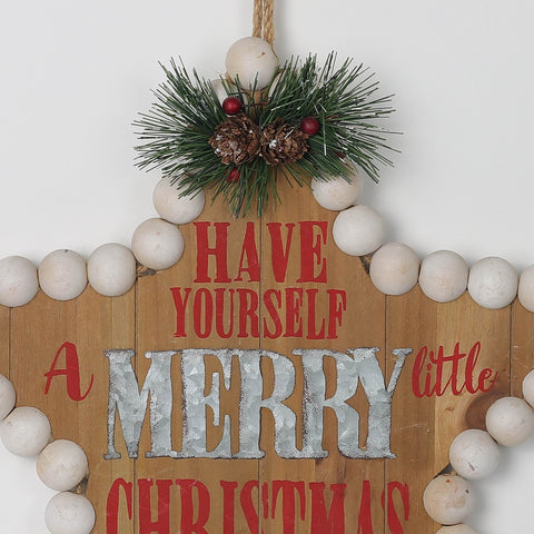 Christmas 13.0*1.0*13.0''Mdf Star Ornament | Christmas Decor | Festive Holiday Decoration