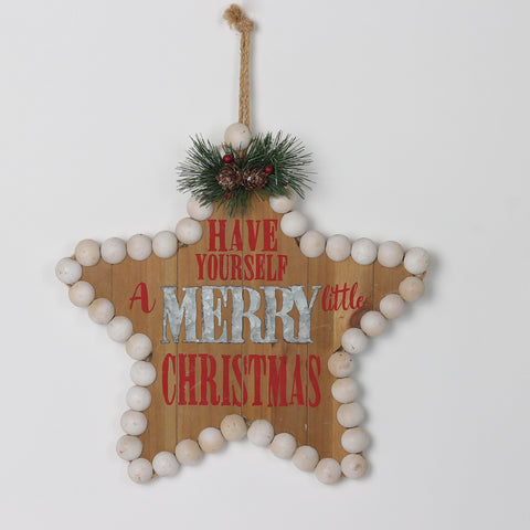 Christmas 13.0*1.0*13.0''Mdf Star Ornament | Christmas Decor | Festive Holiday Decoration