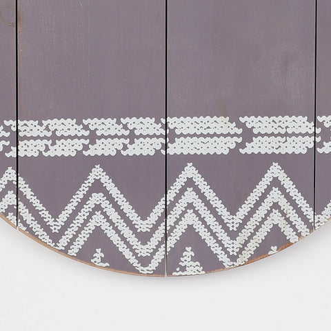 Christmas 13.0*0.75*0.0''Purple Mdf Wall Hanger | Christmas Decor | Festive Holiday Decoration