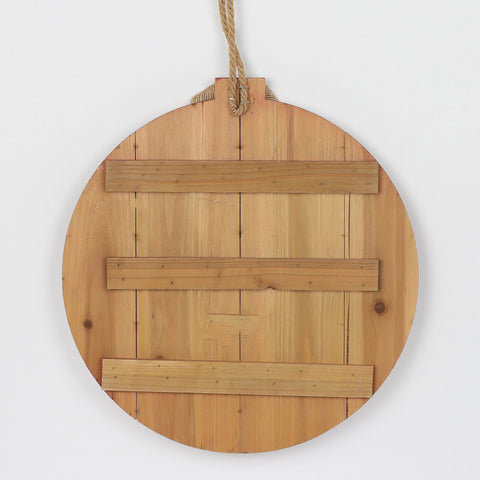 Christmas 13.0*0.75*0.0''Red Mdf Wall Hanger | Christmas Decor | Festive Holiday Decoration