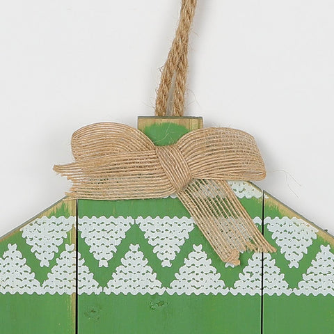Christmas 12.625*0.75*14.0''Mdf Green Heart Wall Hanger | Christmas Decor | Festive Holiday Decoration