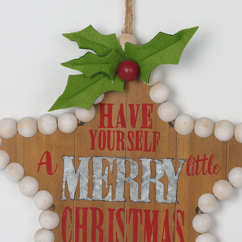Christmas 13.0*1.0*13.0''Mdf Star Ornament | Christmas Decor | Festive Holiday Decoration