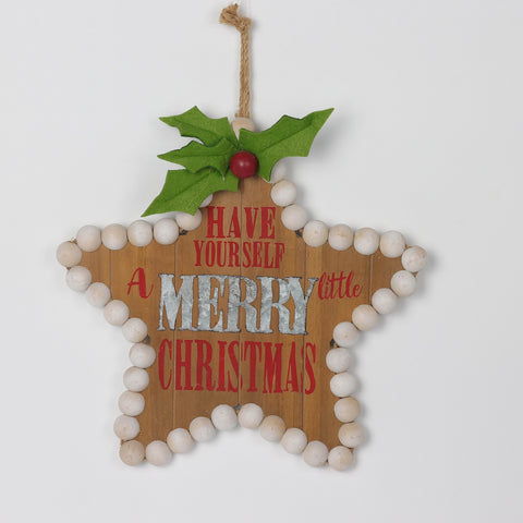 Christmas 13.0*1.0*13.0''Mdf Star Ornament | Christmas Decor | Festive Holiday Decoration