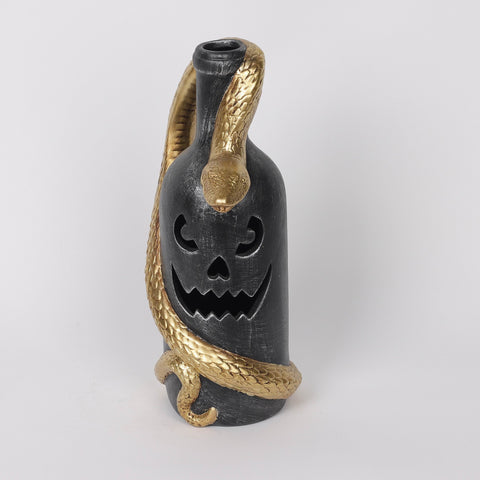 5*4.25*10.875''A Bottle Wrapped In A Snake W/Lite Décor