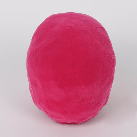 8.0*5.0*5.5''Rose Red Flocking Skull Décor