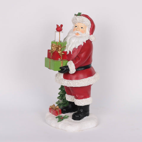 Christmas Resin Santa W/ Led