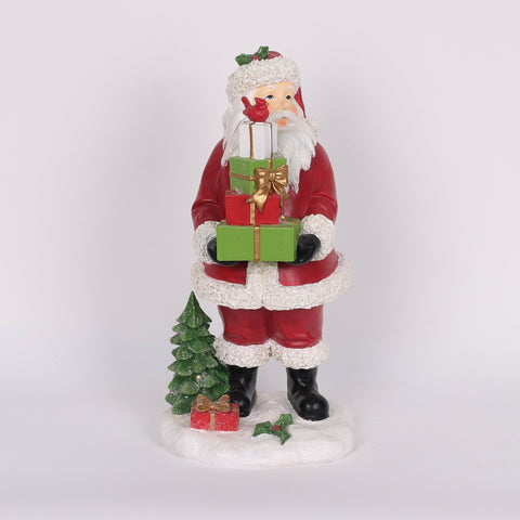 Christmas Resin Santa W/ Led