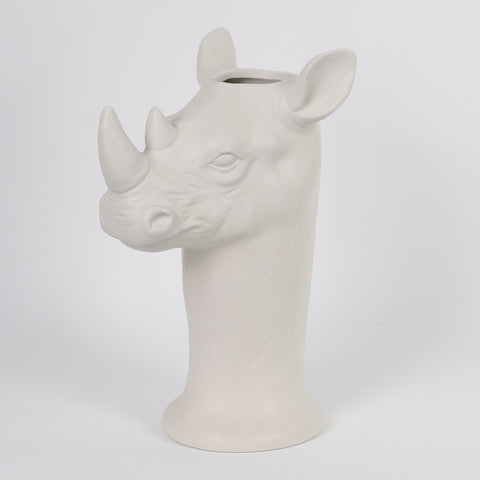 20.5*16.5*32 Ceramic Rhino  Decoration | Ceramic Vase | Boho Home Decor