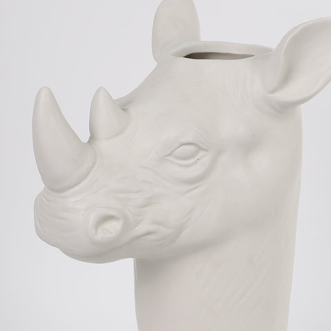20.5*16.5*32 Ceramic Rhino  Decoration | Ceramic Vase | Boho Home Decor