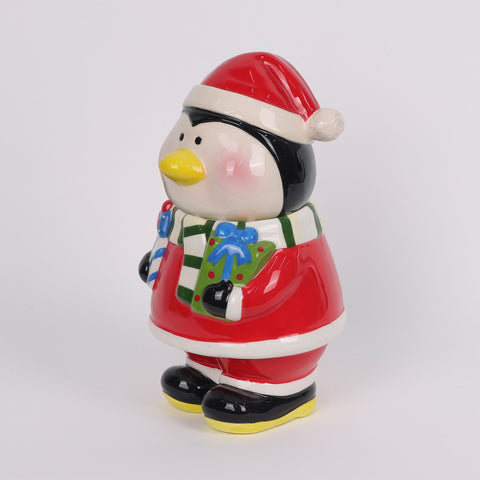 Christmas Ceramic Penguin Décor