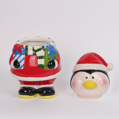 Christmas Ceramic Penguin Décor