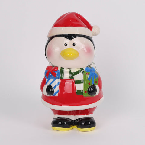 Christmas Ceramic Penguin Décor