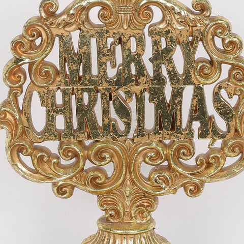 Resin Merry Christmas Sign Décor