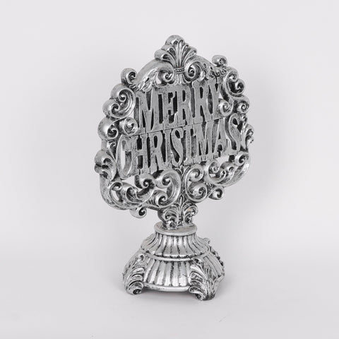 Resin Merry Christmas Sign Décor
