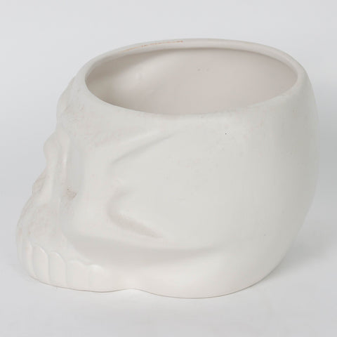 7.5*6.5*4.875'' White Resin Skull Décor