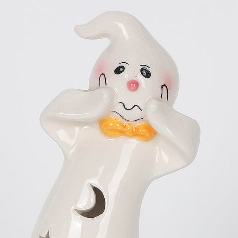 3.375*2.5*7.25'' White Ceramic Décor