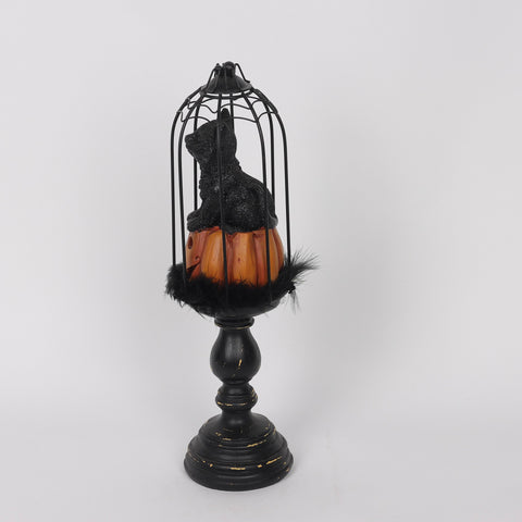 4.25*16.0''Black Cat/Pumpkin Lantern Décor