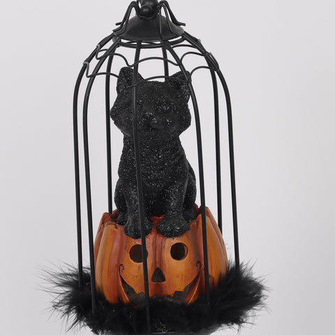 4.25*16.0''Black Cat/Pumpkin Lantern Décor