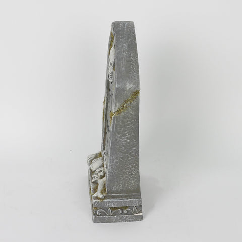 7.0*3.25*12.0'' Restin Pieces Skull Tombstone Décor