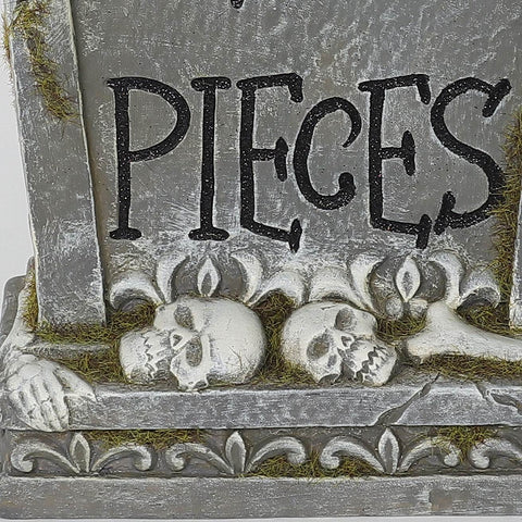7.0*3.25*12.0'' Restin Pieces Skull Tombstone Décor