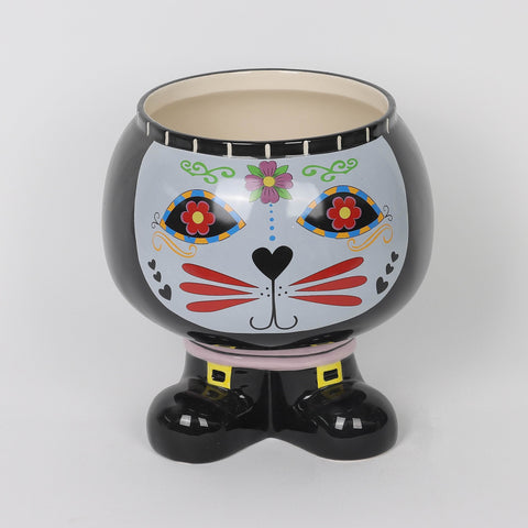 8.5*8.5'' Dod Cat Facr Candy Bowl Décor