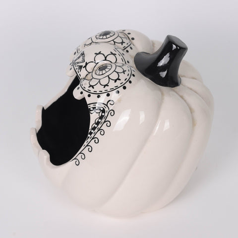 6.25*6.75*6.5'' Ceramic Pumpkin Decoration