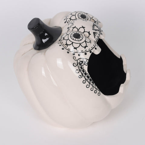 6.25*6.75*6.5'' Ceramic Pumpkin Decoration