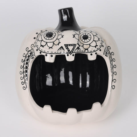 6.25*6.75*6.5'' Ceramic Pumpkin Decoration