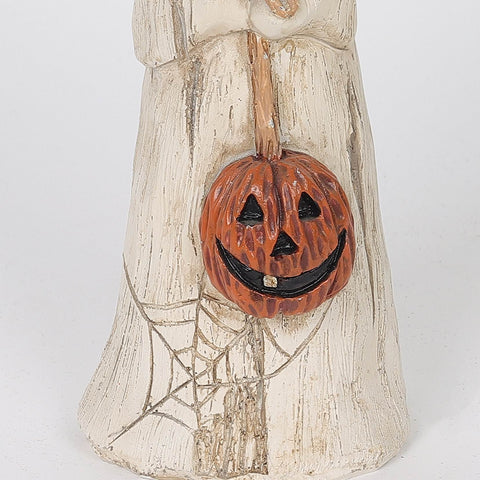 2.75*2.5*9.0'' Resin Décor W/Pumpkin