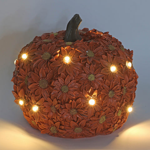 Resin Pumpkin W/  Led Décor