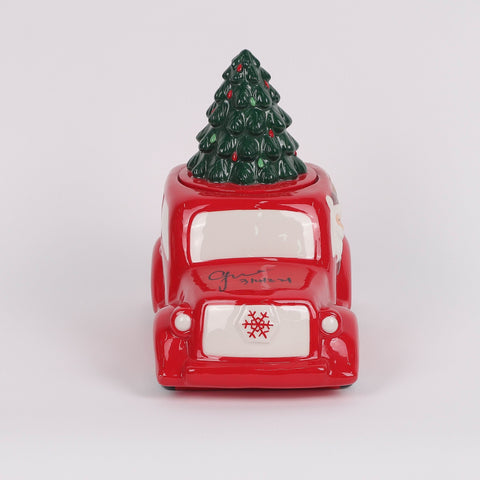 Christmas Ceramic Santa Car Décor