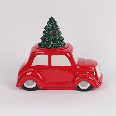 Christmas Ceramic Santa Car Décor