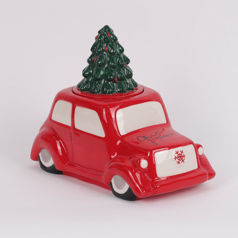 Christmas Ceramic Santa Car Décor