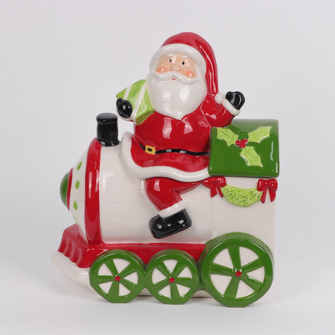 Christmas Ceramic Santa Train Décor