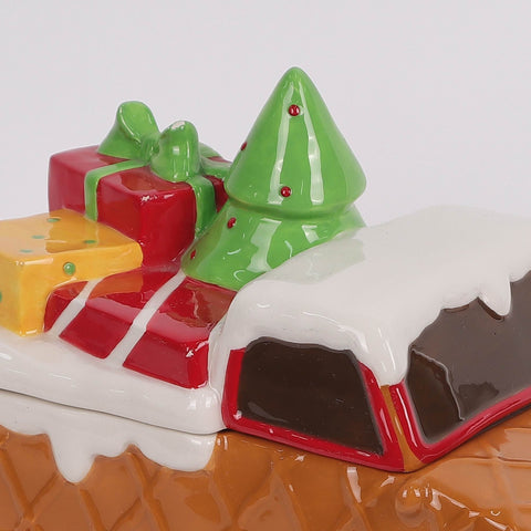 Christmas Ceramic Gingerbread Car Décor