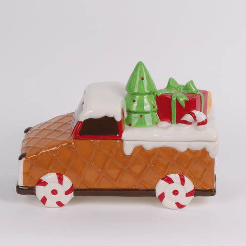 Christmas Ceramic Gingerbread Car Décor
