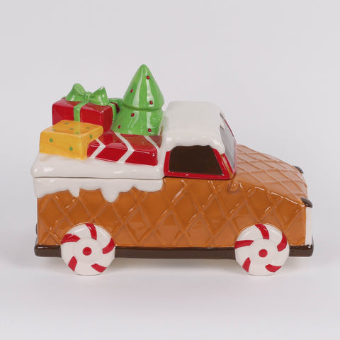 Christmas Ceramic Gingerbread Car Décor