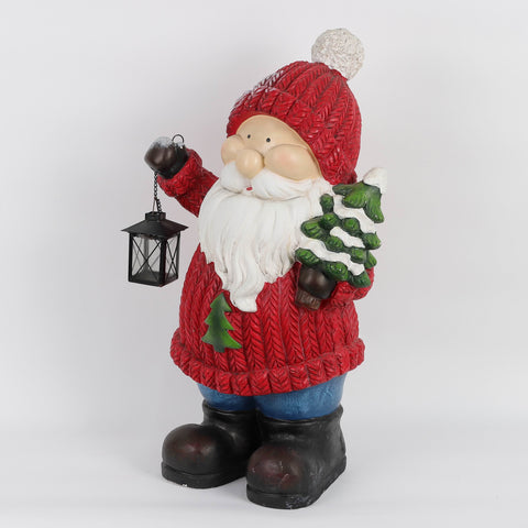 Christmas Resin Santa W/ Light Décor