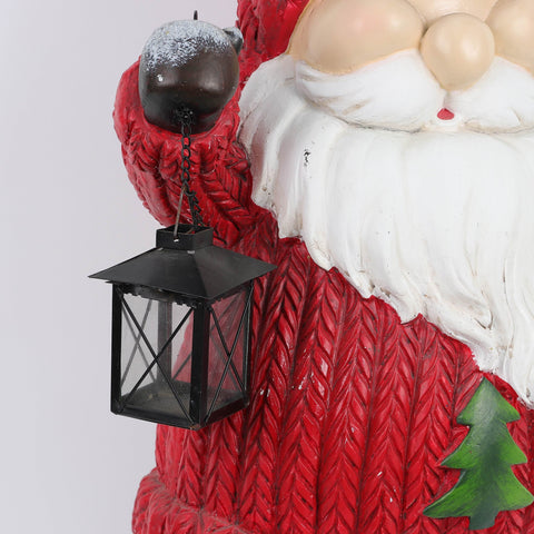 Christmas Resin Santa W/ Light Décor