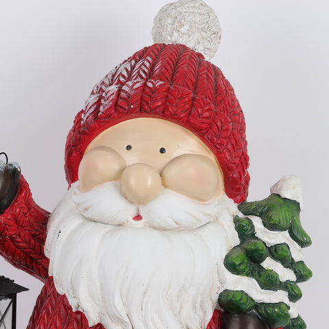 Christmas Resin Santa W/ Light Décor