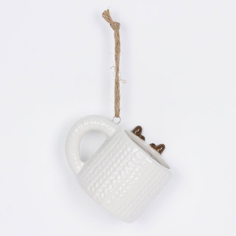 Ceramic Deer Mug Orn
3.5In